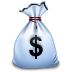 Hot Money Bag Icon 72x72 png